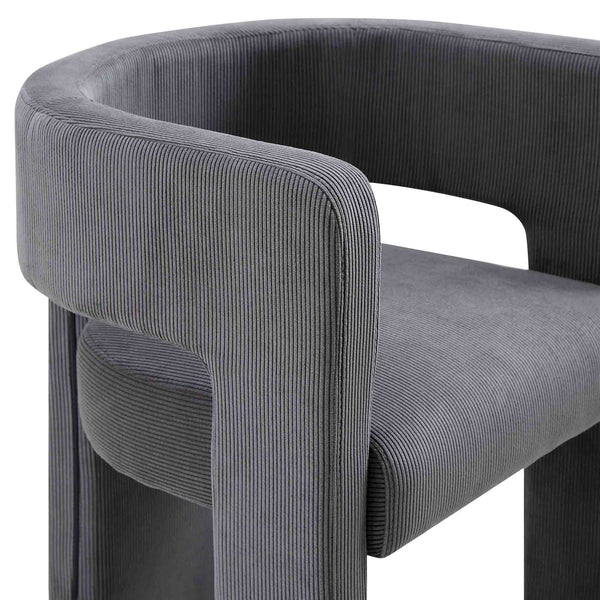 Greenwich Grey Corduroy Dining Chair