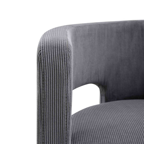 Greenwich Grey Corduroy Dining Chair