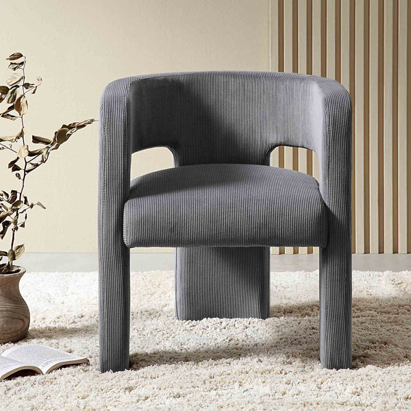 Greenwich Grey Corduroy Dining Chair daals