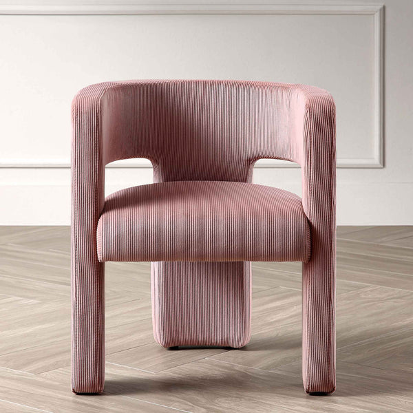 Greenwich Dusty Pink Corduroy Dining Chair daals