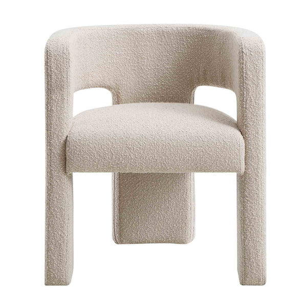 Greenwich Light Taupe Boucle Dining Chair