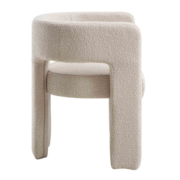 Greenwich Light Taupe Boucle Dining Chair