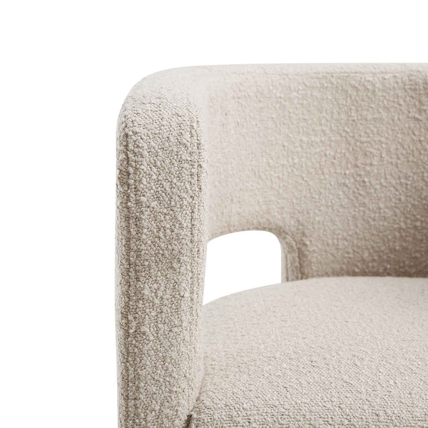 Greenwich Light Taupe Boucle Dining Chair