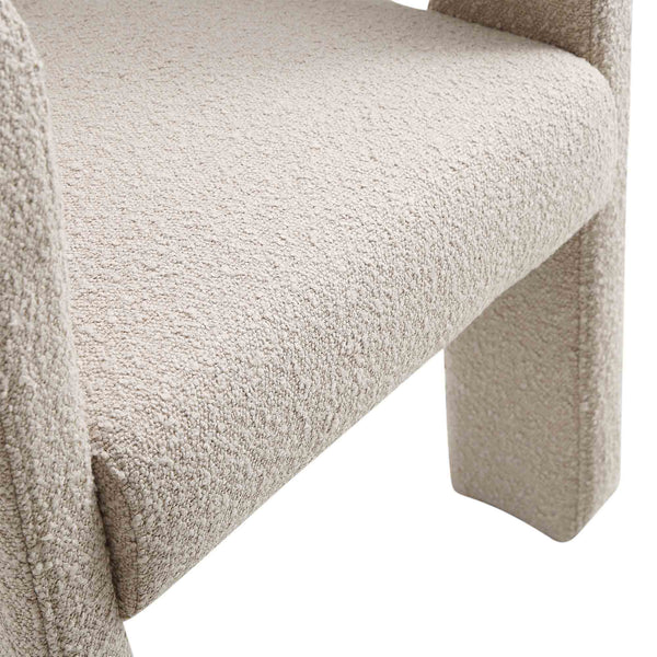 Greenwich Light Taupe Boucle Dining Chair