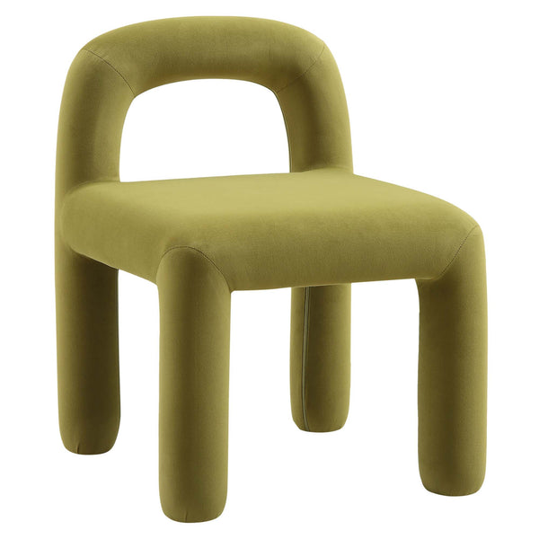 Libby Olive Green Velvet Dining Chair