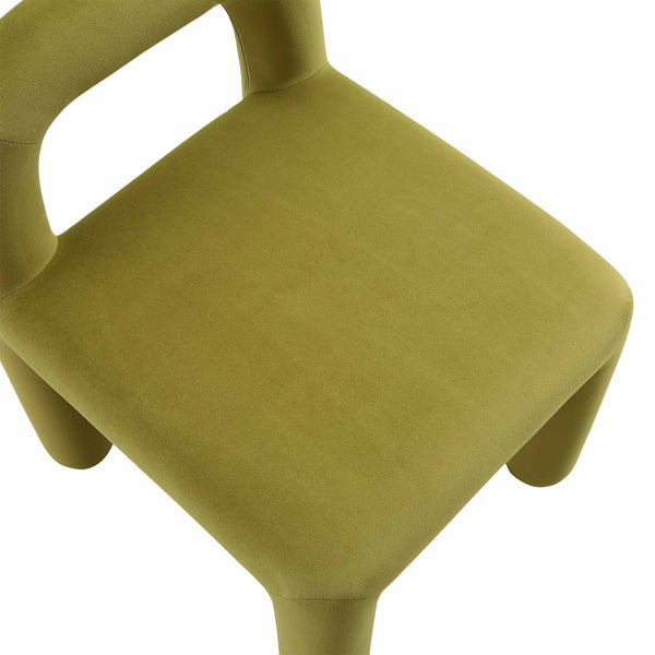 Libby Olive Green Velvet Dining Chair