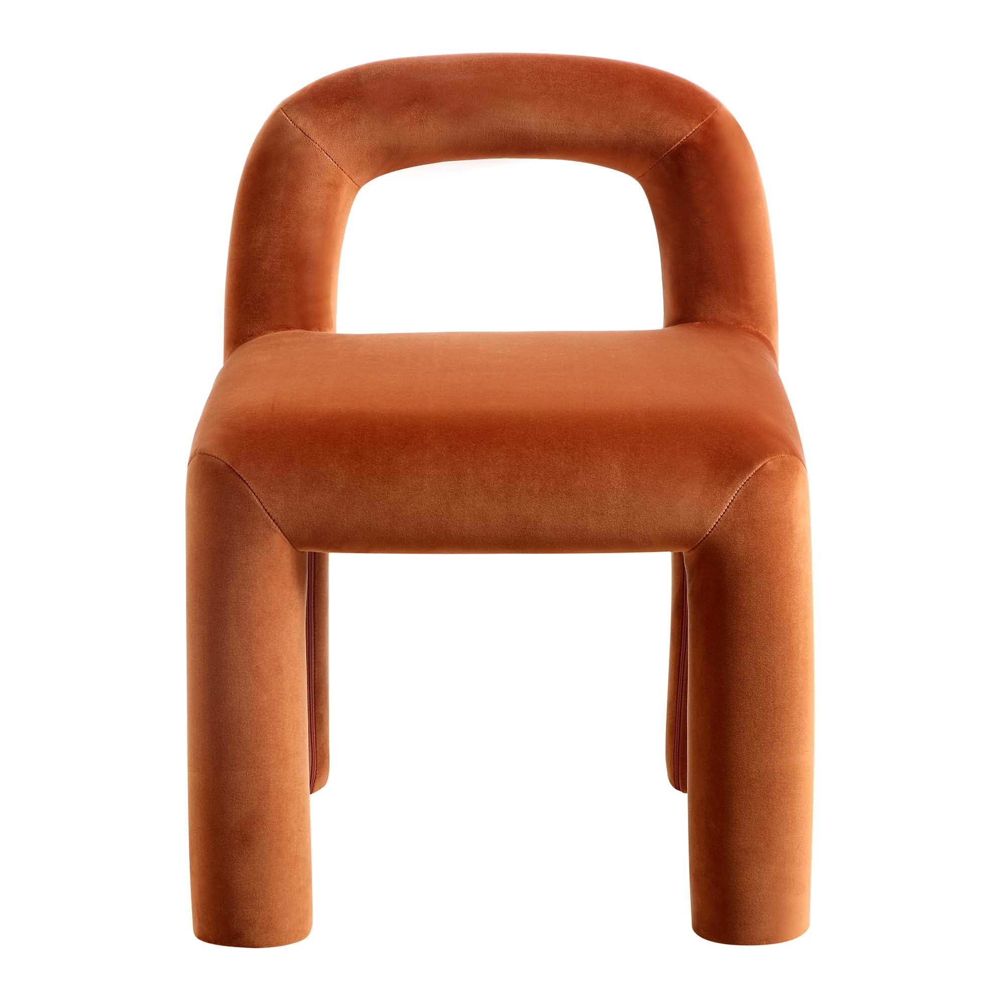 Libby Rust Velvet Dining Chair | daals