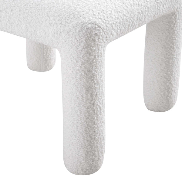 Libby White Boucle Dining Chair