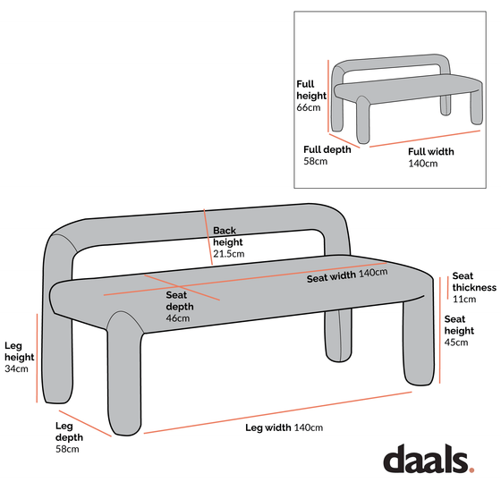Libby Light Taupe Boucle 3 Seater Dining Bench