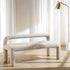 Libby Light Taupe Boucle 3 Seater Dining Bench - daals