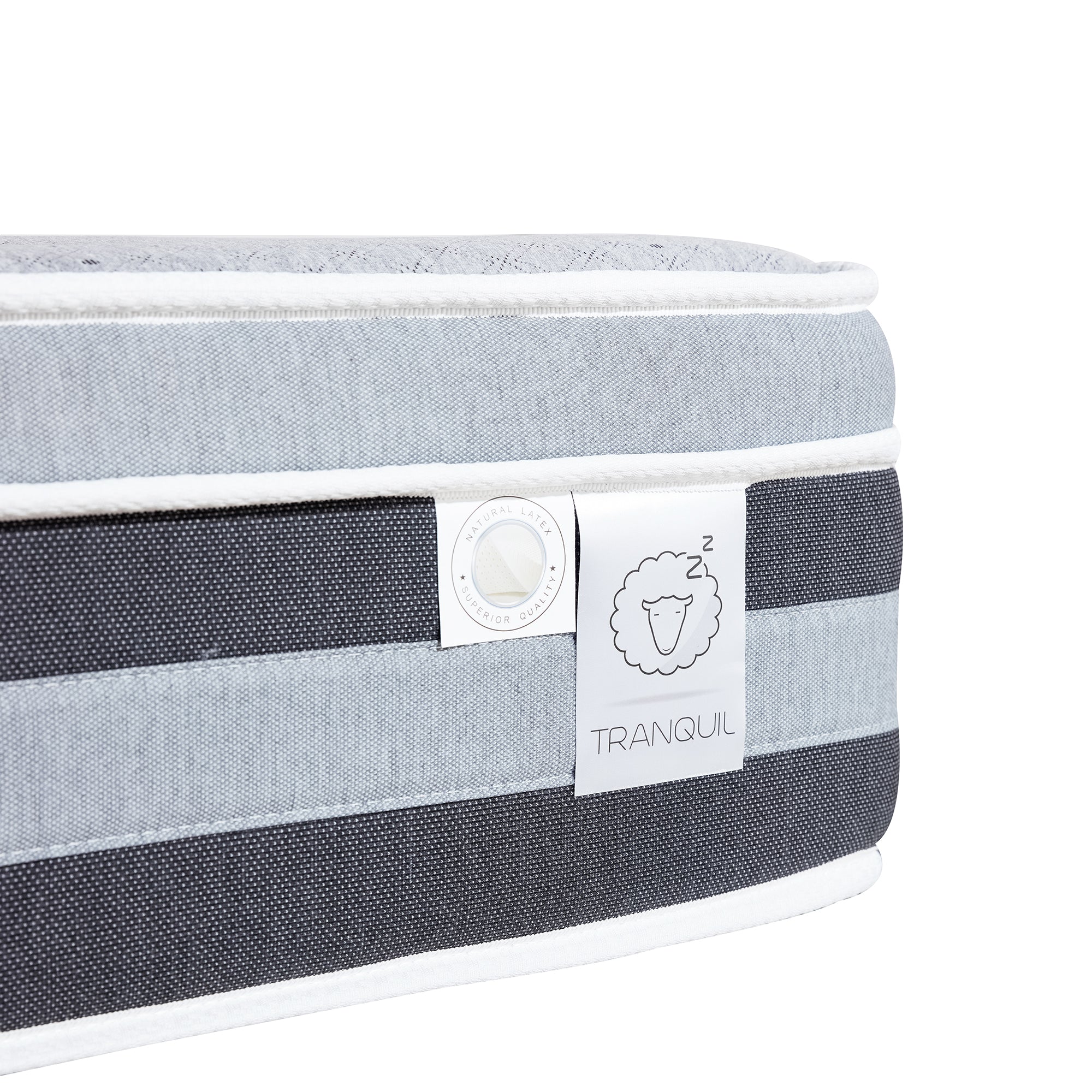 TRANQUIL Rushton Zoned Pocket Sprung with Memory Foam, Natural Latex Hybrid Premium Mattress
