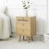 Anya Woven Rattan 3 - Drawer Bedside Table in Natural Colour - daals