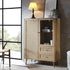 Frances Woven Rattan Display Cabinet, Natural - daals