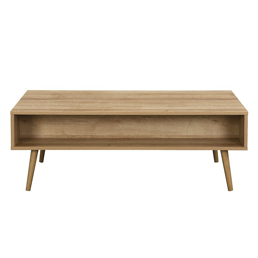 Frances Woven Rattan Wooden Coffee Table in Natural Colour