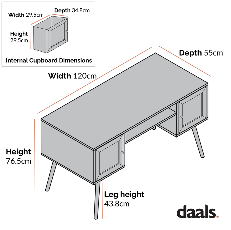 Frances Woven Rattan 2-Door Desk, White