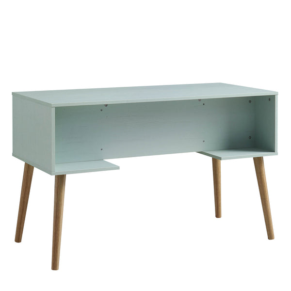 Frances Woven Rattan 2-Door Desk, Mint