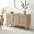 Frances Woven Rattan 3 - Door Sideboard, Natural - daals