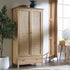 Frances Rattan Double Wardrobe with 1 Drawer, Natural - daals