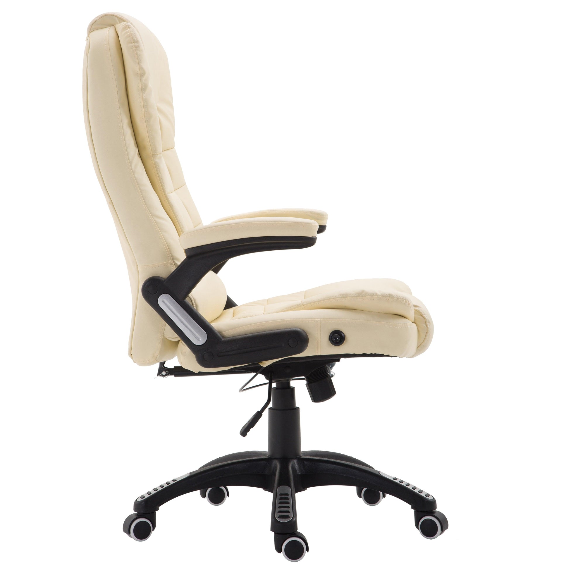 Executive Recline High Back Extra Padded Office Chair, MO17 Cream
