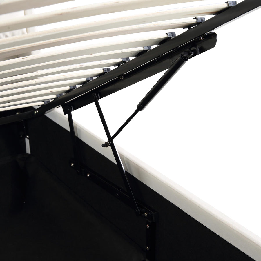 Hadley Champagne Velvet Ottoman Storage Bed daals