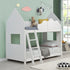 Newton White Solid Wood Kid's Treehouse Bunk Bed - daals