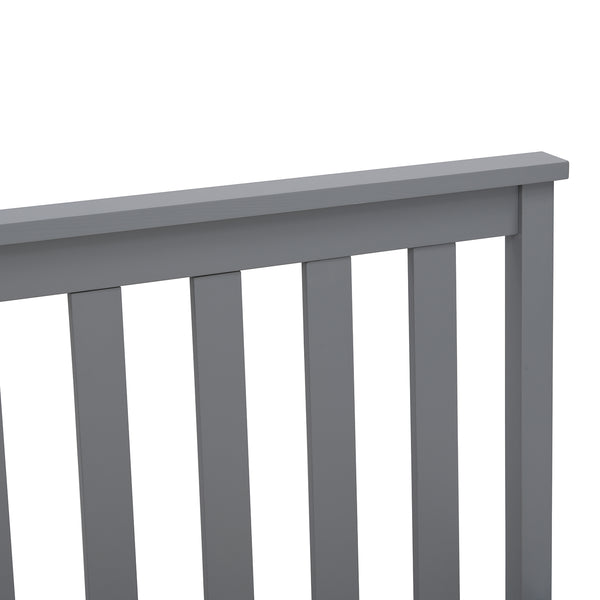 Linnelle Solid Wood Bed Frame in Grey