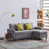 Campbell 3 Seater Sofa with Reversible Chaise in Light Grey - daals