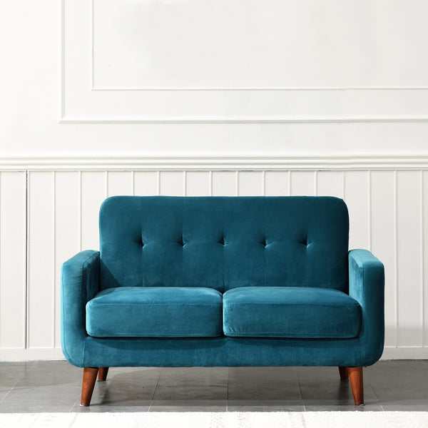 Clarence Sofa Range in Teal Blue Velvet - daals