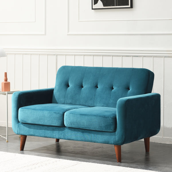 Clarence Sofa Range in Teal Blue Velvet
