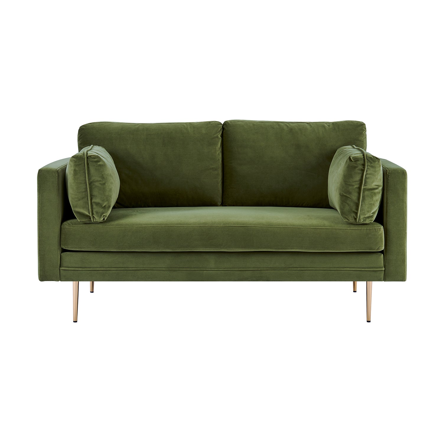 Pelham Moss Green Velvet Fabric Sofa