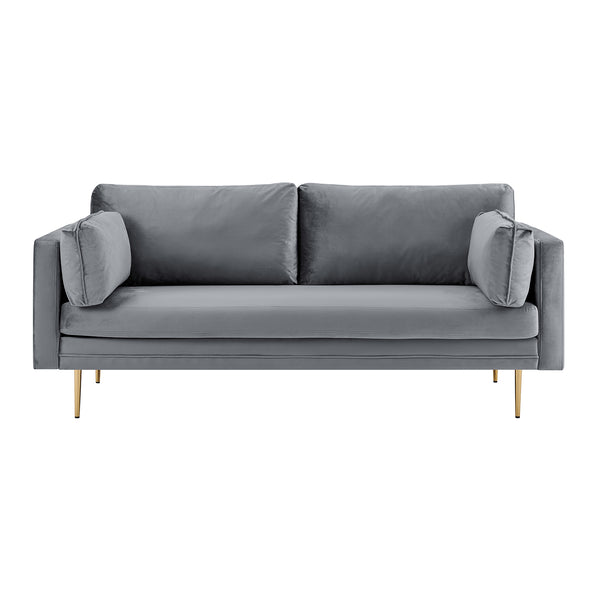 Pelham Grey Velvet Fabric Sofa