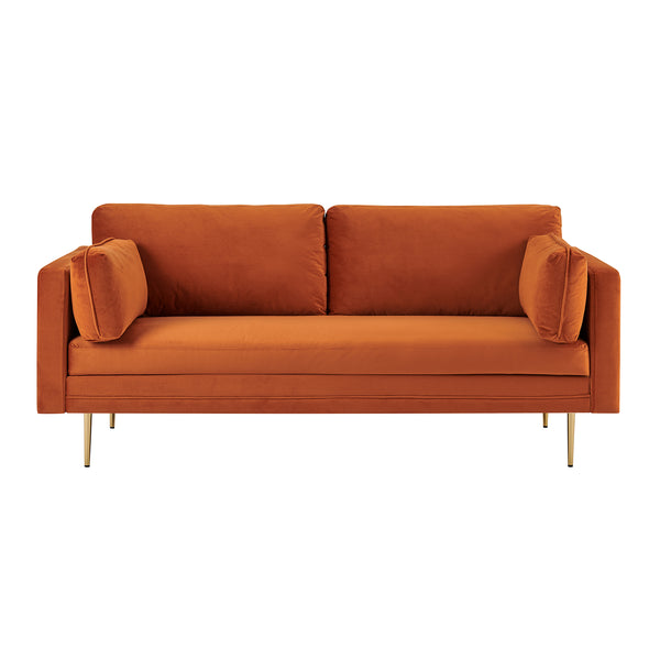 Pelham Velvet Orange Sofa, 2Seater and 3Seater daals