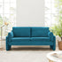 Clapham 2-Seater Sea Blue Velvet Fabric Sofa