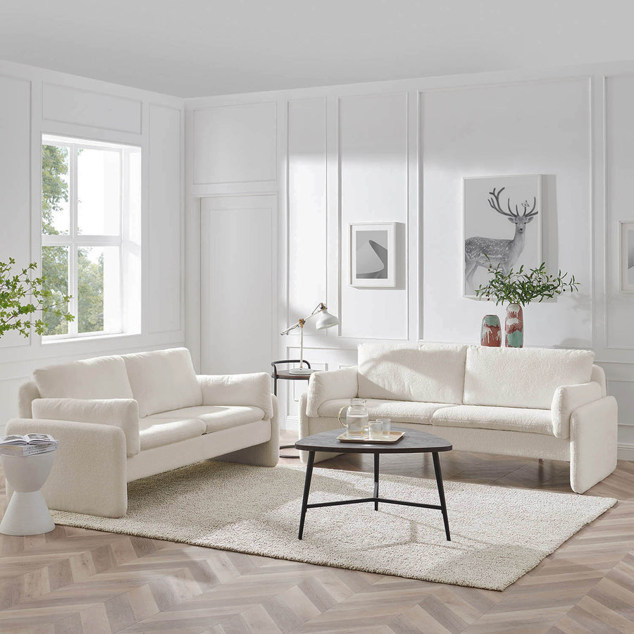 Clapham 2-Seater Ecru Boucle Sofa