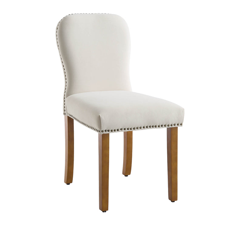 Stanway Set of 2 Champagne Velvet Dining Chairs daals