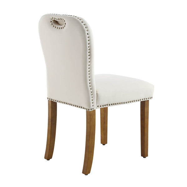 Stanway Set of 2 Champagne Velvet Dining Chairs