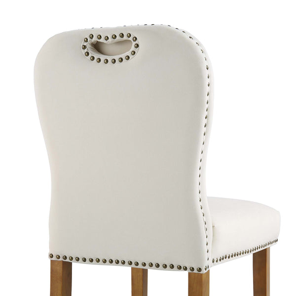 Stanway Set of 2 Champagne Velvet Dining Chairs daals