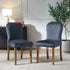 Stanway Set of 2 Grey Velvet Dining Chairs