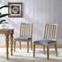 Hemingford Set of 2 Blue Grey Velvet Bobbin Spindle Dining Chair - daals