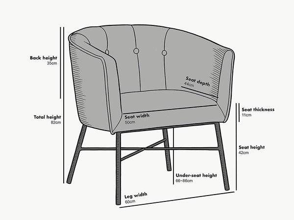 Aurelie Tub Chair in Emerald Green Velvet