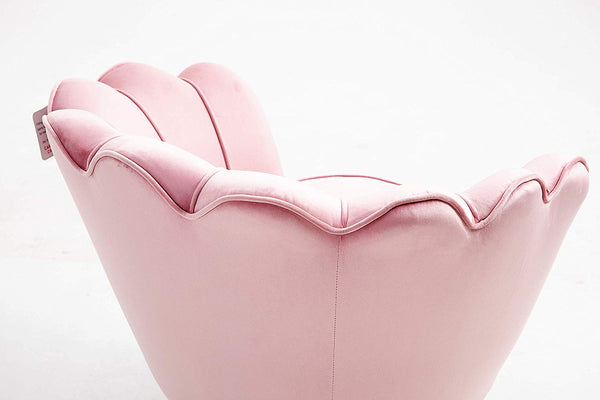 Hepburn Accent Chair in Pink Velvet