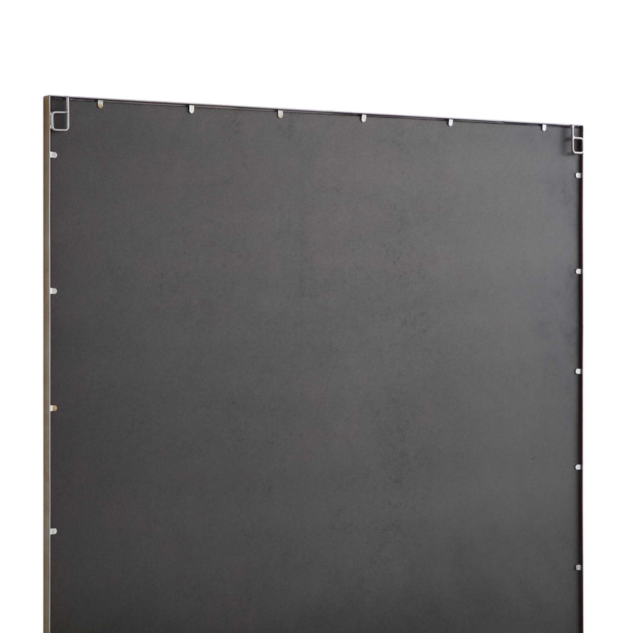 Herbert Industrial Metal Window Mirror 120 x 120 cm, Antique Silver Effect