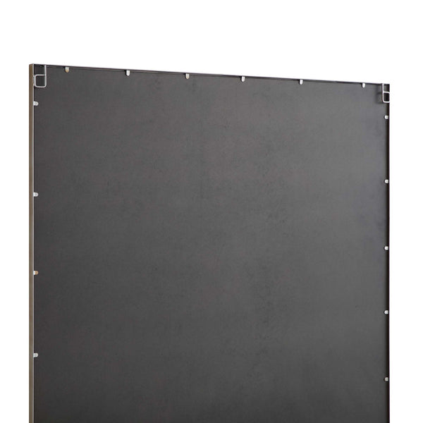 Herbert Industrial Metal Window Mirror 120 x 120 cm, Antique Silver Effect