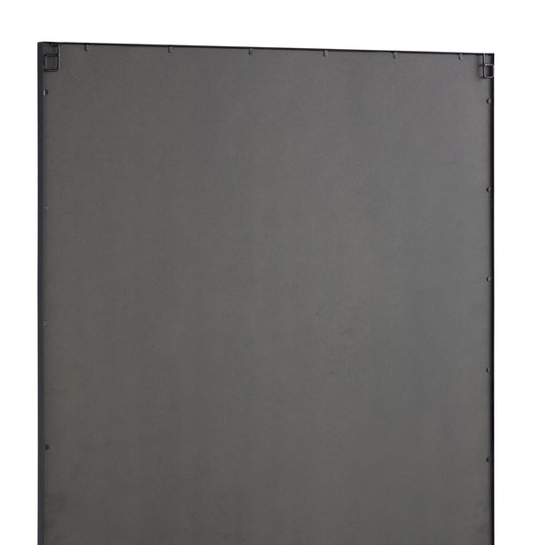 Herbert Full Length Metal Frame Window Mirror 180 x 120 cm, Black