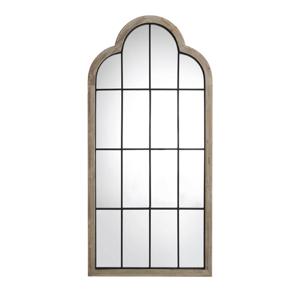 Southam Arched Full Length Wooden Frame Window Mirror 160 x 76 cm