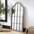 Southam Arched Full Length Wooden Frame Window Mirror 160 x 76 cm - daals