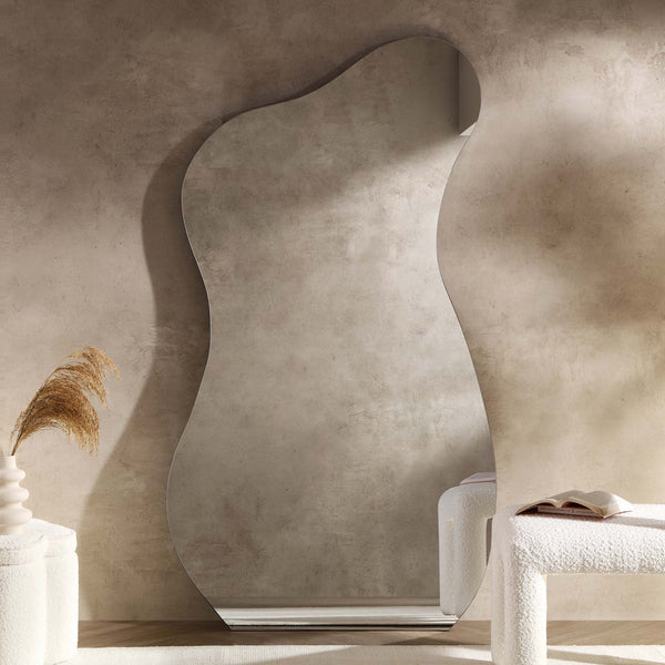 Bala Irregular Shaped Frameless Extra Large Full Length Pond Mirror 180 x 100 cm