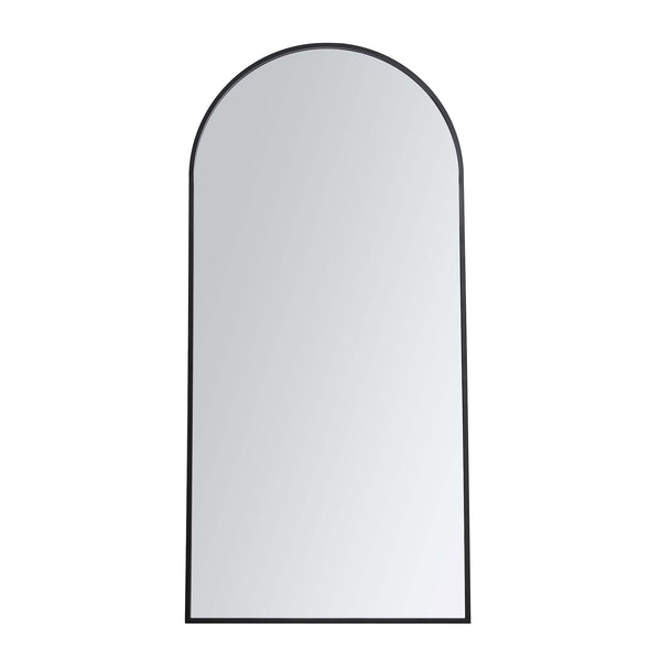 Dina Freestanding Arched Full Length Metal Frame Mirror 160 x 76 cm, Black