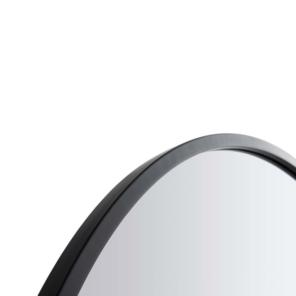 Dina Freestanding Arched Full Length Metal Frame Mirror 160 x 76 cm, Black