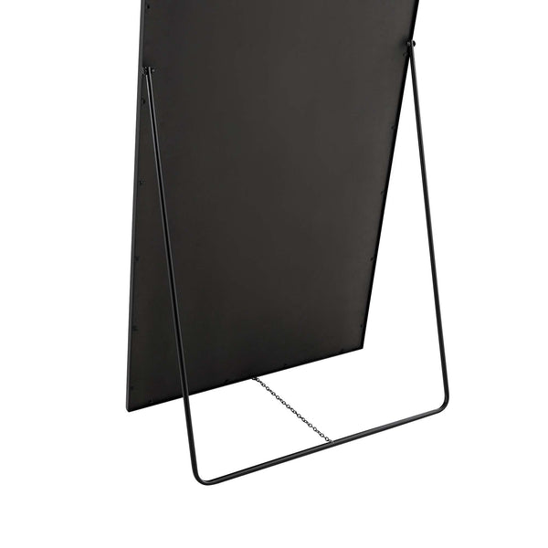 Dina Freestanding Arched Full Length Metal Frame Mirror 160 x 76 cm, Black